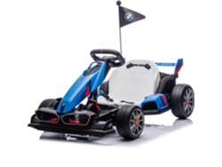 Bmw Gokart Eléctrico Para Niños - 5 A 12 Años - Función De Derrape - Azul