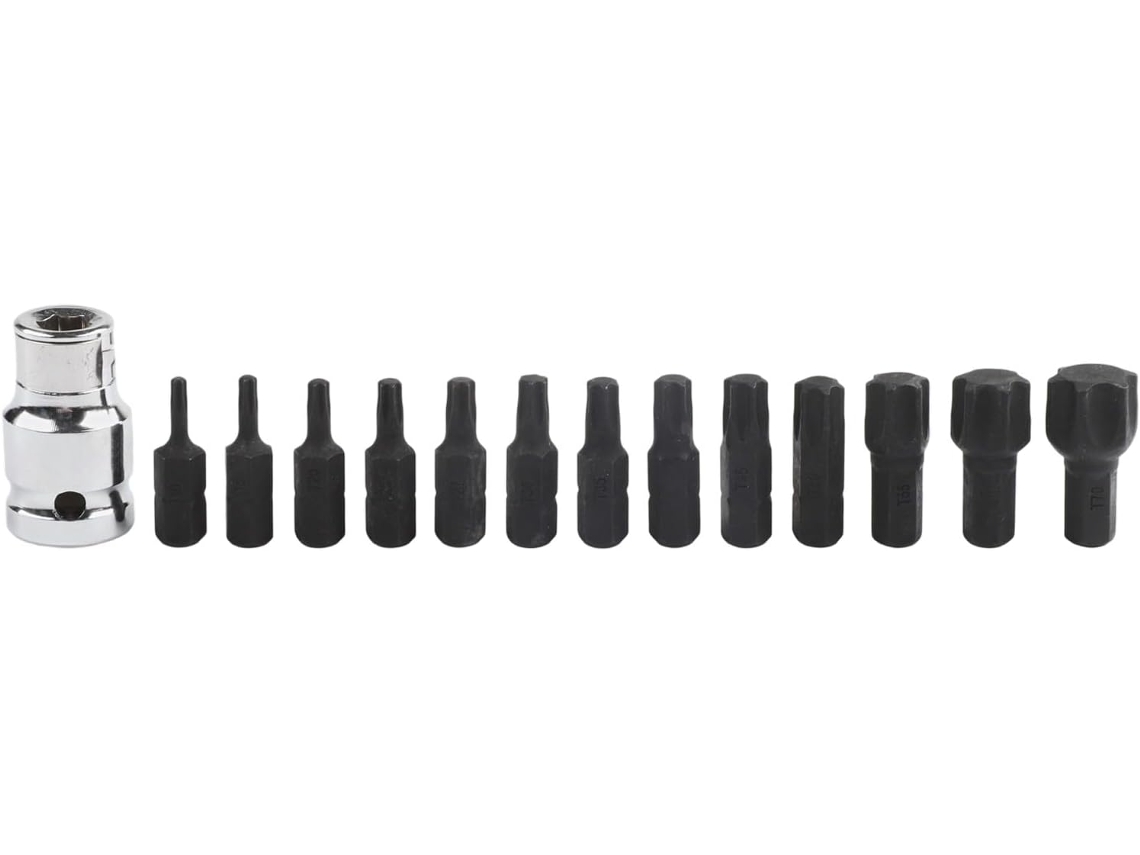 Juego de 14 vasos Torx con llave de carraca de 1/2" CHABERLU