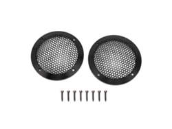 2 Rejillas Redondas De Hierro Y Aluminio De 92 Mm Para Altavoces, Ideales Para Cine En Casa Y Coche.
