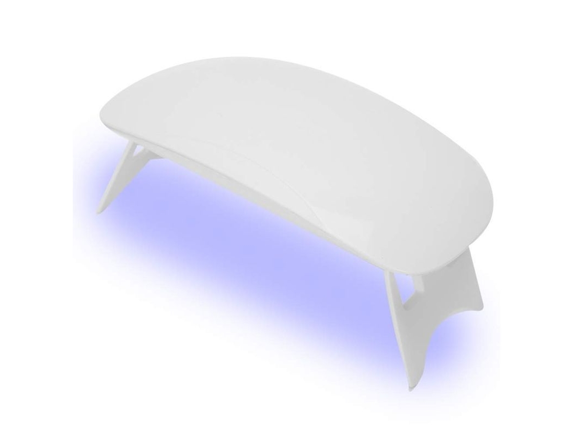 Secador De Uñas Portátil Mini Con 6 Perlas Led, Fuente De Luz Uv/led Dual Para El Curado Del Gel.