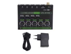 Mezclador De Sonido Para Dj De 4 Canales Con Rgb, Control Estéreo/mono, Bajo Nivel De Ruido, 100-240 V, Enchufe Europeo.