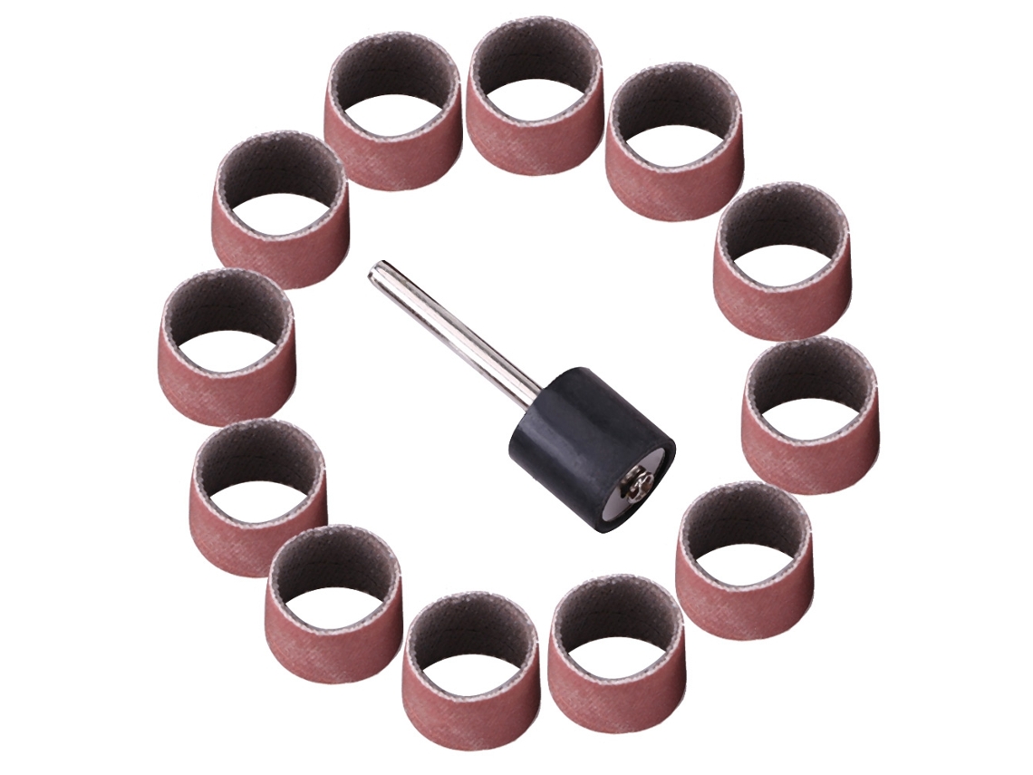Kit De Tambor De Lijado Con Mandril De 1/8 De Pulgada, 100 Bandas, Grano 600, Para Carpintería Y Pulido.