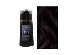 Champú Tinte Instantáneo Para El Cabello Nova Hair 2024, Color Negro, Vegano, Sin Amoníaco, Duración De 4 A 6 Semanas.