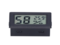 Termómetro digital de temperatura ambiente interior con pantalla para hogares inteligentes FY11001 negro