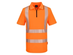Polo Alta Visibilidad Kx3 Sport Con Cremallera | Trabajo Naranja / 5xl