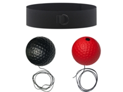Pelota de reflejos para boxeo, 2 pelotas de reacción, 1 cinta elástica para la cabeza (roja) Eifson (20 g/40 g)