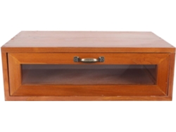 Soporte De Madera Retro Para Monitor Con Cajón De Almacenamiento Para Oficina, Elevador De Monitor Sencillo Y Elegante.