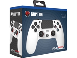 Mando PS4 INDECA Raptor (Inalámbrico - Blanco)