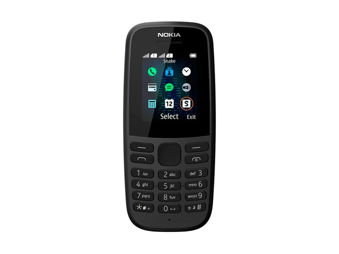 TELEMÓVEL NOKIA 105 PRETO 2019