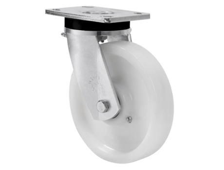 Rueda giratora placa 10slr150-ftb nylon blanco extrafuerte eje bolas ALEX