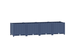 Arriate VIDAXL Azul Polipropileno (160x40x38 cm)