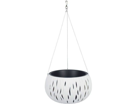 Maceta PROSPERPLAST Sandy Bowl WS (Blanco - 23.8 x 23.8 x 16.1 cm)