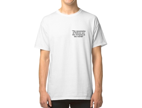 Camiseta ROCKINSTONE The Mountains Of Hakone Are The Steepest In Algodón para Hombre (M)