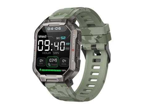 Reloj inteligente con rastreador de ejercicios para hombres, reloj inteligente militar táctico resistente al agua para teléfono Android Iphone AUJE...