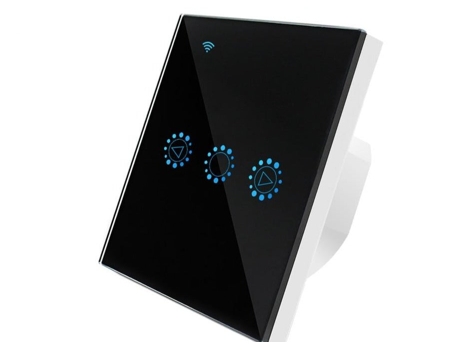 Interruptor Táctil Inteligente de Atenuación de Luz con Alexa Google Home SLOWMOOSE (Negro Estándar)