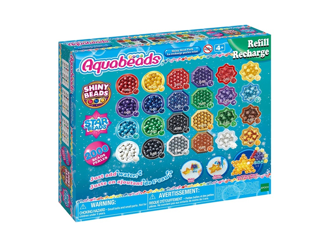 Juego de Mosaicos EPOCH Aquabeads Pack de Abalorios Brillantes (Edad Mínima Recomendada: 4 años)