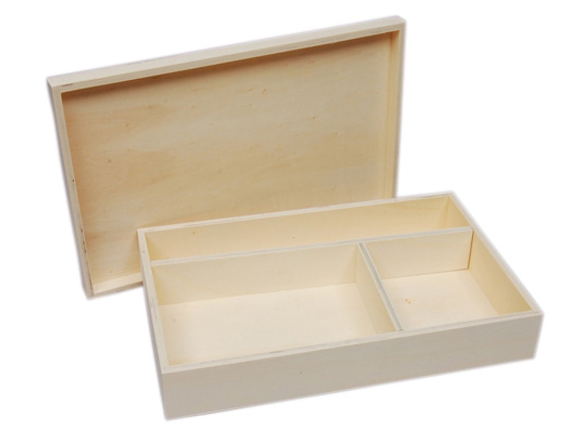Caja LG (Madera - Multicolor - 38 x 7,5 x 25)