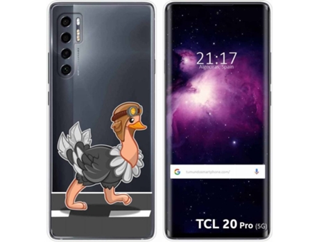 Carcasa TCL 20 Pro 5G TUMUNDOSMARTPHONE Avestruz Multicolor