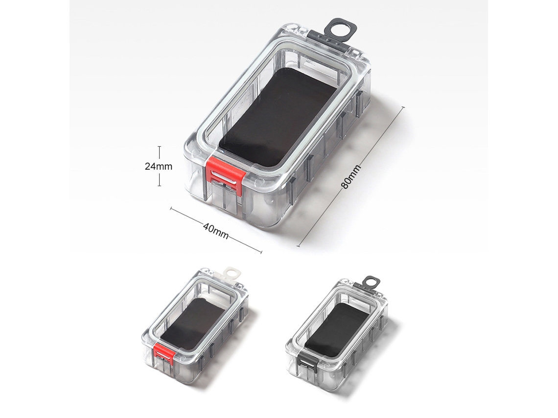 Kit De 6 Caixas De Armazenamento Para Iscas De Pesca Outdoor Praticáveis Magnéticas À Prova D'água Com Design Nocturno