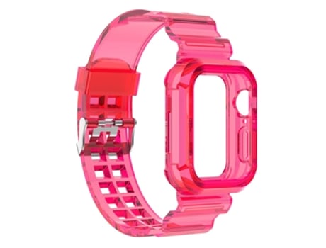Correa de Silicona ajustable para Apple Watch Series 8/7 45mm/6/5/4/SE/SE (2022) 44mm/3/2/1 42mm - rosa