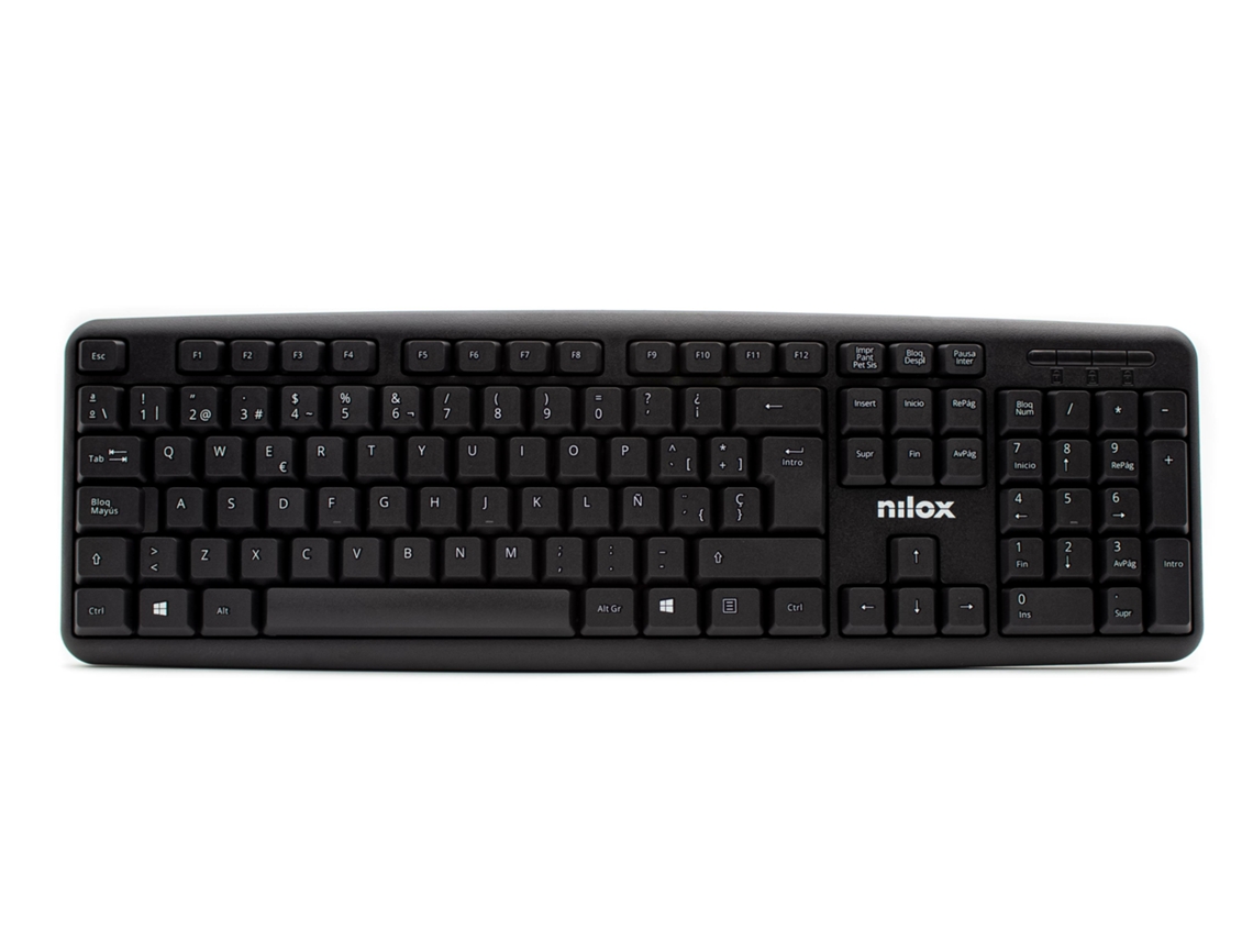 Nilox Nxkbe000002 Teclado Usb Qwerty Espanhol Negro