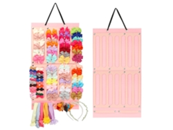 Organizador de accesorios para el cabello, soporte de gran capacidad para coleteros con 16 cintas para uso versátil, expositor de accesorios para el cabello