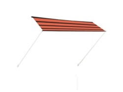 Maison Exclusive - Toldo Retráctil Naranja Y Marrón 300x150 Cm