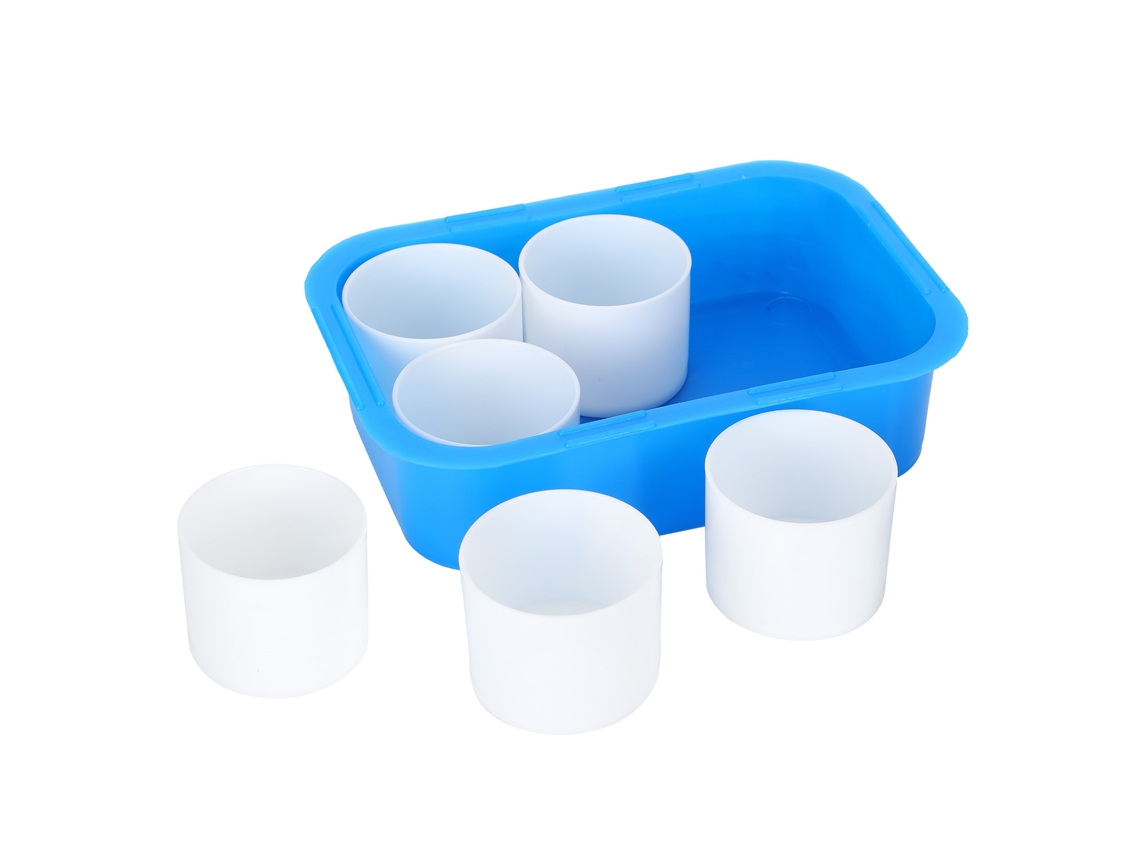 6 Vasos De Plástico Para Mezclar Pintura Acrílica, Al Óleo Y Gouache Con Tapa A Prueba De Fugas.