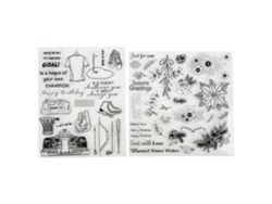 Sellos Transparentes De Goma Para Manualidades Scrapbooking Tarjetas De Felicitación Navideñas Set De Sellos