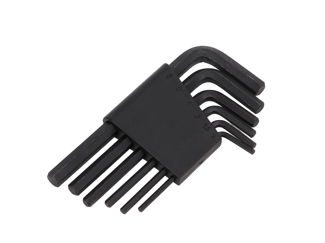 Juego De 6 Llaves Allen En Forma De L, Acero Al Carbono, 6 Mm, 5 Mm, 4 Mm, 3 Mm, 2,5 Mm, 2 Mm, Herramientas Para Reparación De Bicicletas