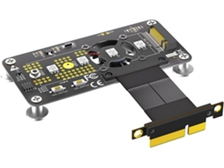 Cable De Extensión M.2 Ngff Nvme-key Ssd A Pci-e 4x Con Ventilador De Refrigeración Y