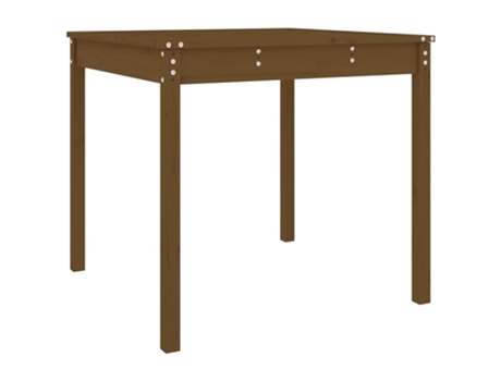Mesa De Jardín VIDAXL Marrón Madera (82.5x82.5x76 cm)