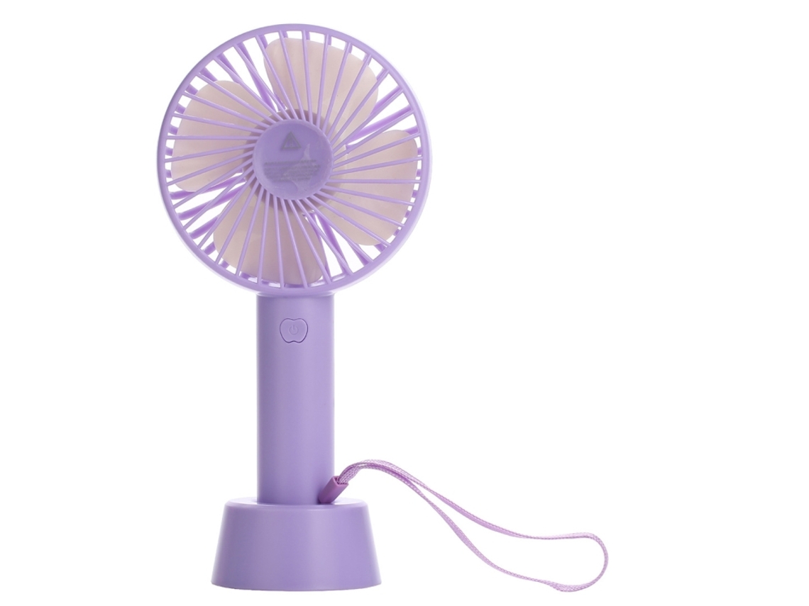Ventilador portátil de mano HALINUIA con USB, 3 velocidades (silencioso, con cable, ideal para viajes)