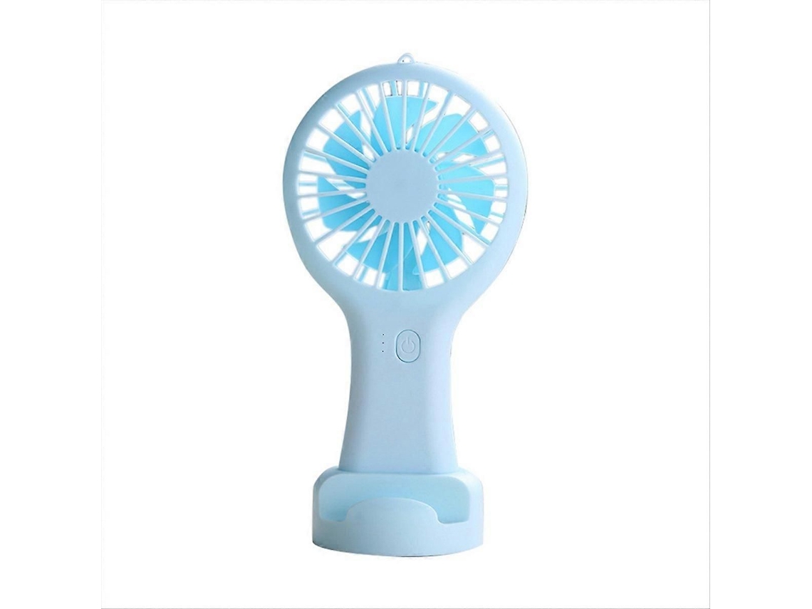 Mini Ventilador Portátil Azul, Recarregável Via Usb.