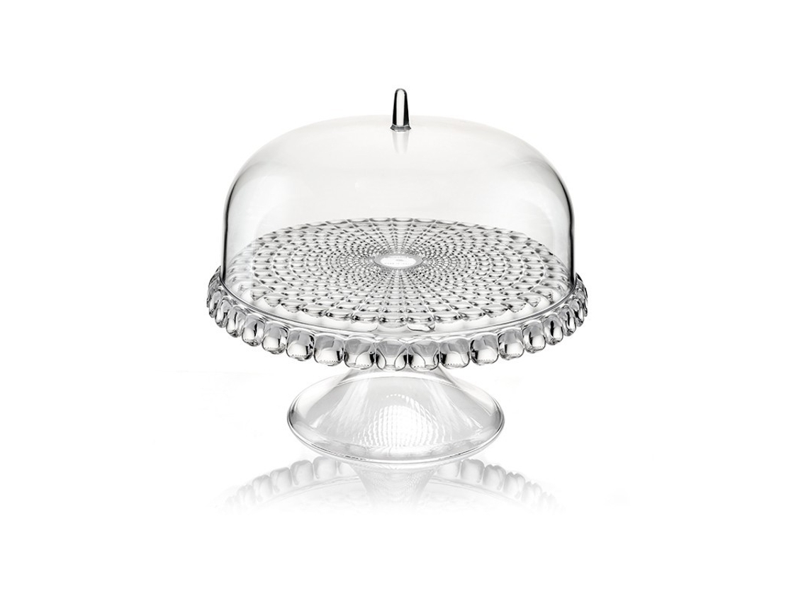 Plato para Tarta con Pie y Campana Transparente Ã30Cm - Tiffany GUZZINI