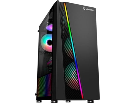 Caja PC UNYKACH GLAYZE (ATX Tower - Negro)