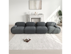 Sofá 4 Plazas - Corduroy Suave, 32d Acolchado Altamente Elástico, Pet-friendly Y Ergonómico, Empaquetado Al Vacío - Gris