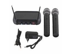 Sistema De Micrófono Inalámbrico (vhf 220‑270mhz, Dinámico De Mano Para Pa Karaoke)