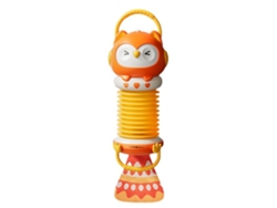 2026-juguete Acordeón Para Niños Con Diseño De Búho, Mango Ergonómico, Musical Educativo Y De Iluminación, Naranja