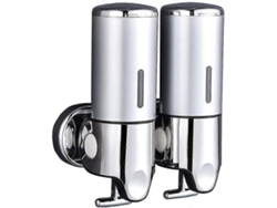 Dispensador de jabón doble de pared Rosewell para champú, acondicionador, gel de ducha, loción y jabón para baño o cocina.