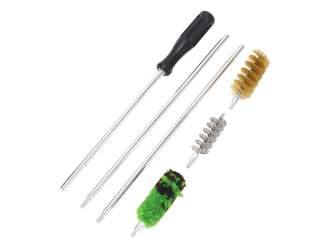 Kit De Limpieza De Cañones Con Cepillos De Cobre Y Aluminio Para Caza Y Tiro.