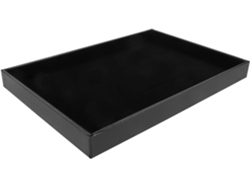 Bandeja Reutilizable Terciopelo Negro Joyas Fabricada Mdf Organiza Collares Pulseras Ideal Guardar Estantes
