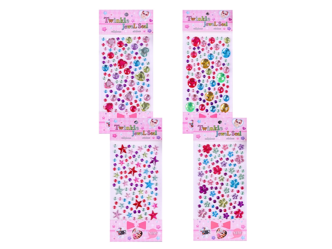 Pegatinas de joyería - Diamantes de imitación y cristales autoadhesivos para manualidades, multicolor NEVEANCE