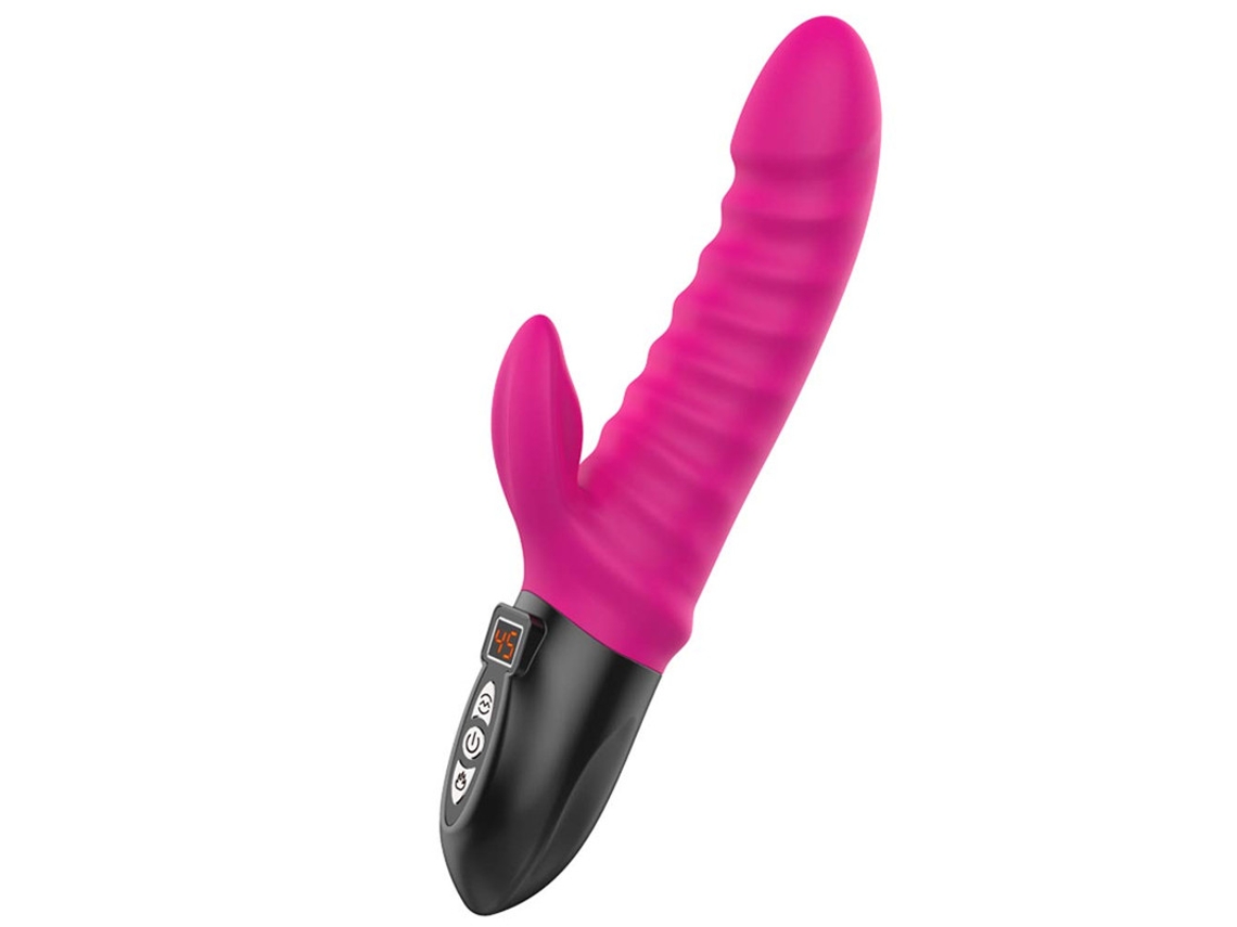 Vibrador De Masaje De Calefaccin De Silicona Recargable Para Mujer (rosa Roja)