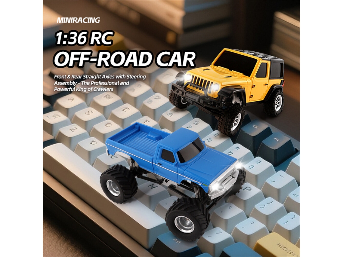 Azuljiabaile 3601 3602 Rtr 1/36 2.4g 4wd Rock Crawler Off-road Led Proporcional 60min Juguetes