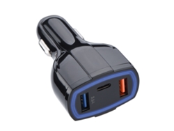 Cargador De Coche (puertos Usb Duales, Compatible Con Carga Rápida Qc3.0)
