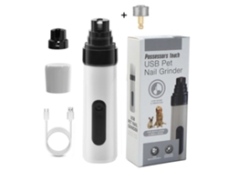 Cortauñas eléctrico LED para gatos y perros, 2 velocidades, MDUG, totalmente automático (1 cabezal de repuesto).