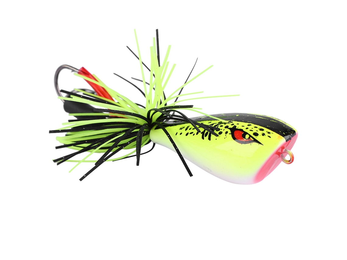 Cebo Artificial Con Forma De Rana Y Cabeza De Serpiente Con Anzuelo, Accesorio De Pesca (006)