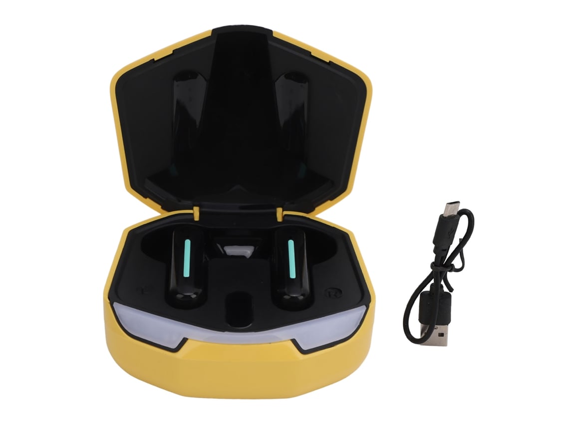Fones De Ouvido Bluetooth Sem Fio Com Luz De Respiração Cool Para Jogos Estéreo Com Estojo De Carregamento
