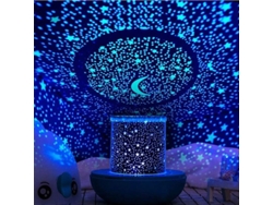 2026-projetor De Estrelas Linjou Luz Noturna Com Temporizador Lâmpada De Mesa Usb (azul)